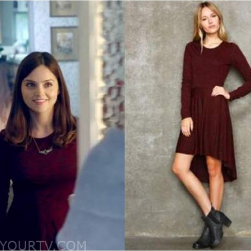 SA Clara Oswald Urban Outfitters Silence & Noise Red Space Dye Dress Doctor Who